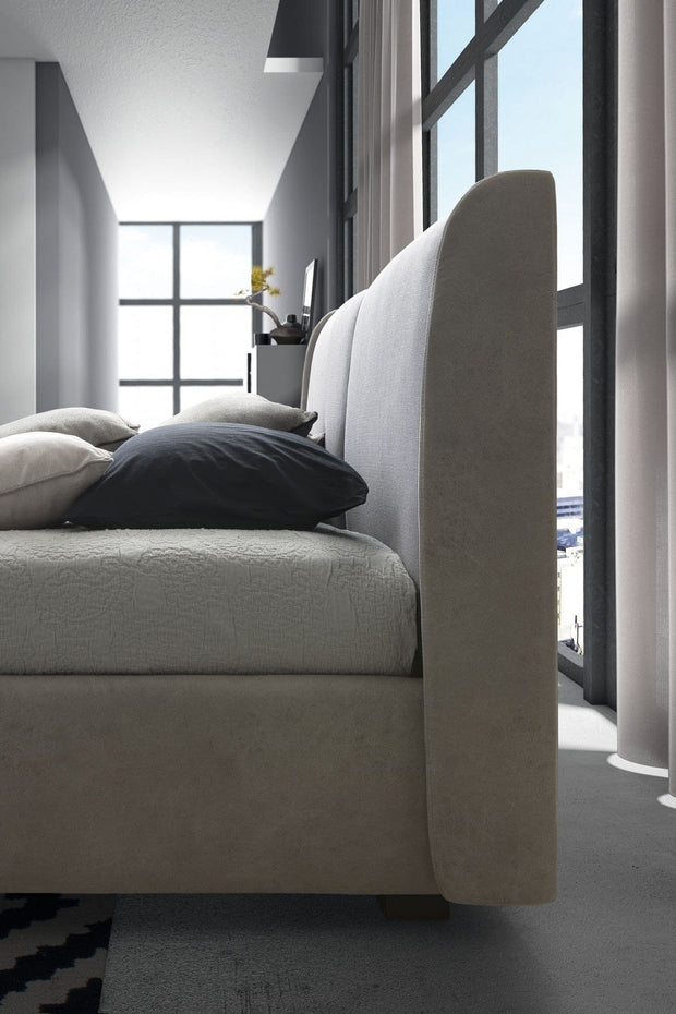 LeComfort Pat tapitat cu spatiu de depozitare Winds