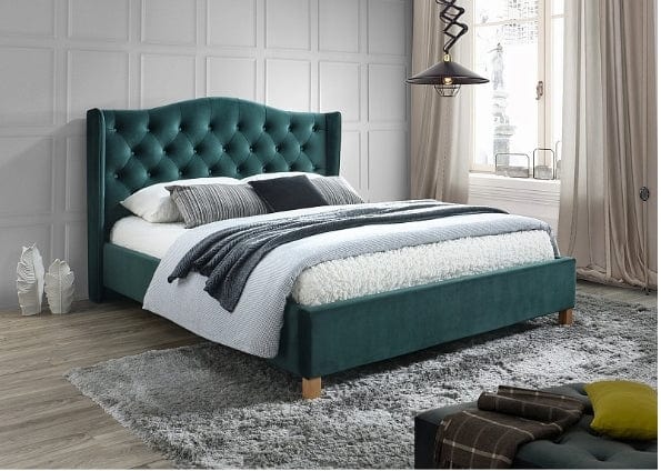 Signal Pat tapitat cu stofa Asante Velvet Verde