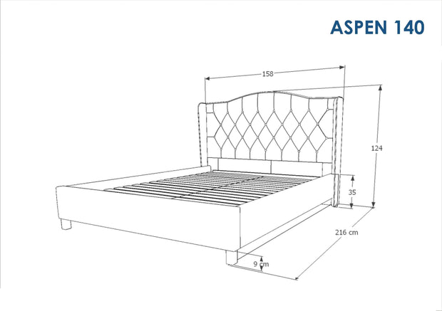 Pat tapitat cu stofa Asante Velvet Verde (3)