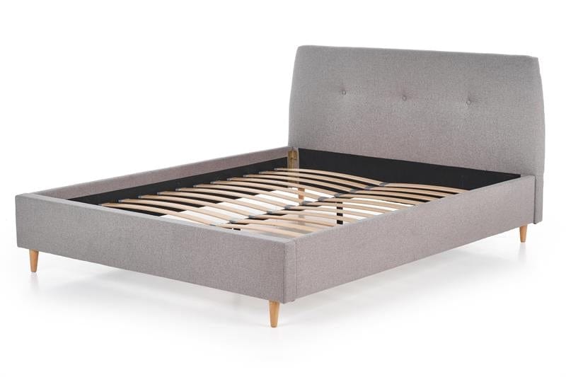 Halmar 200 x 160 cm Pat tapitat cu stofa Doriana Gri