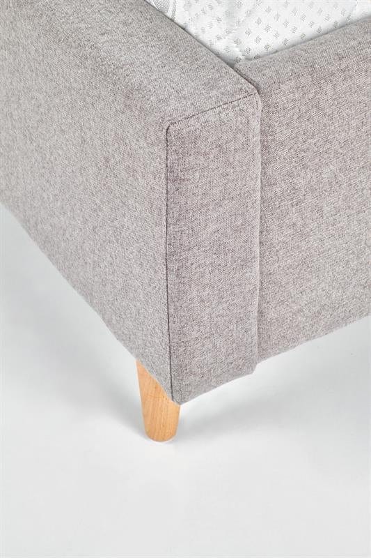 Halmar 200 x 160 cm Pat tapitat cu stofa Doriana Gri