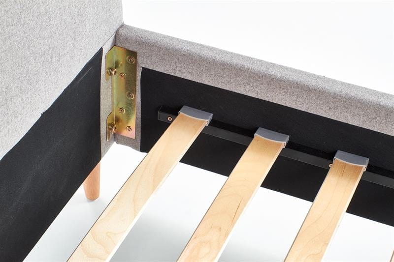 Halmar 200 x 160 cm Pat tapitat cu stofa Doriana Gri