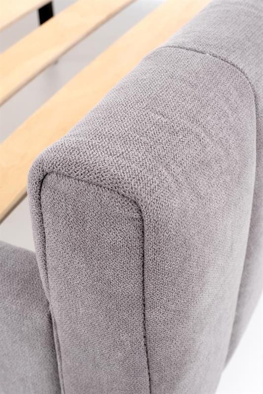 Halmar 200 x 160 cm Pat tapitat cu stofa Francescani Gri Deschis, 200 x 160 cm