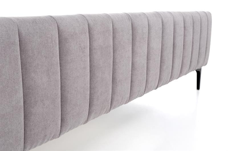 Halmar 200 x 160 cm Pat tapitat cu stofa Francescani Gri Deschis, 200 x 160 cm