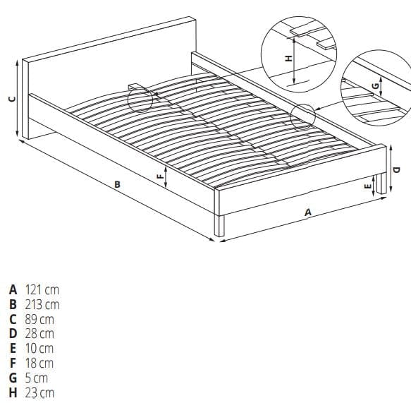 Pat tapitat cu stofa Logani Grey (1)