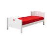 Set Mobila dormitor din lemn de pin si MDF, pentru copii 5 piese Amori Alb, 200 x 90 cm (3)
