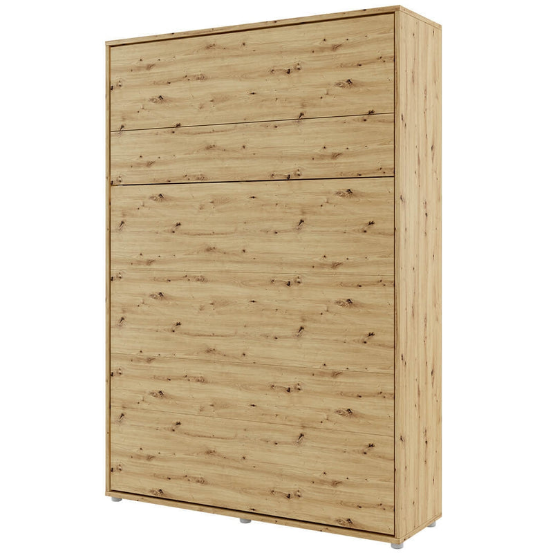 Pat rabatabil pe perete, cu mecanism pneumatic si somiera inclusa, Bed Concept Vertical Stejar Artisan, 200 x 140 cm (1)