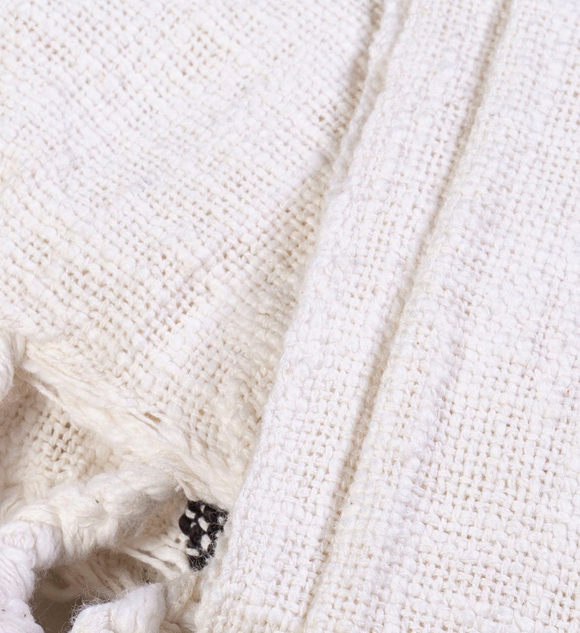 Patura decorativa din bumbac  Kenia Alb / Negru, 160 x 120 cm (2)