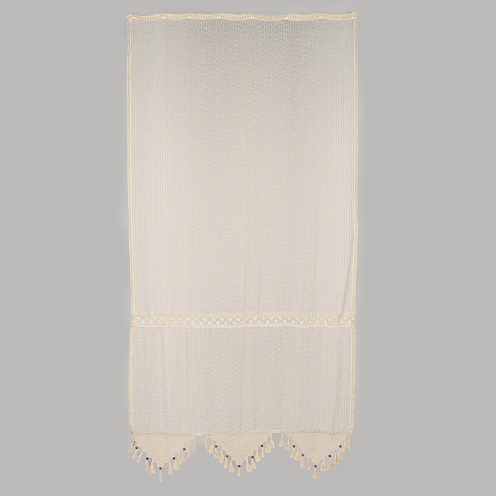 Perdea din bumbac Simple Lace Tulle Bej (3)