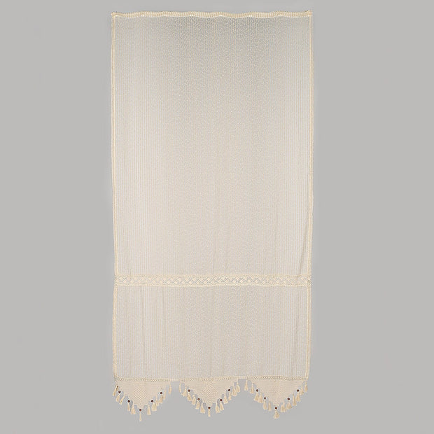 Perdea din bumbac Simple Lace Tulle Bej (3)