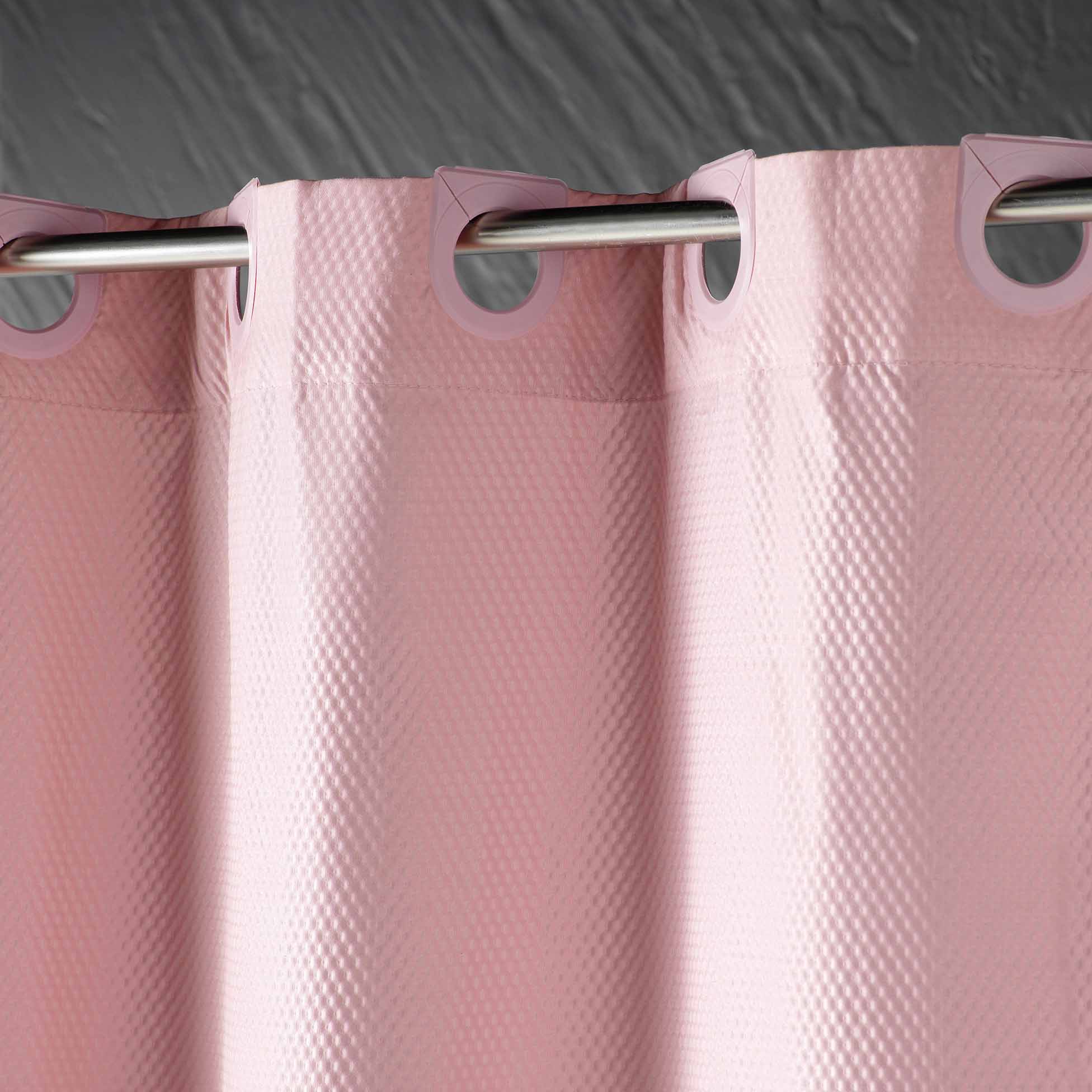 Perdea dus din poliester, Dotty Roz, 180 x 200 cm (2)