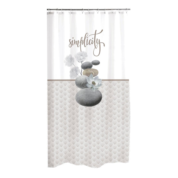 Perdea dus din poliester, Mineral Multicolor, 180 x 200 cm