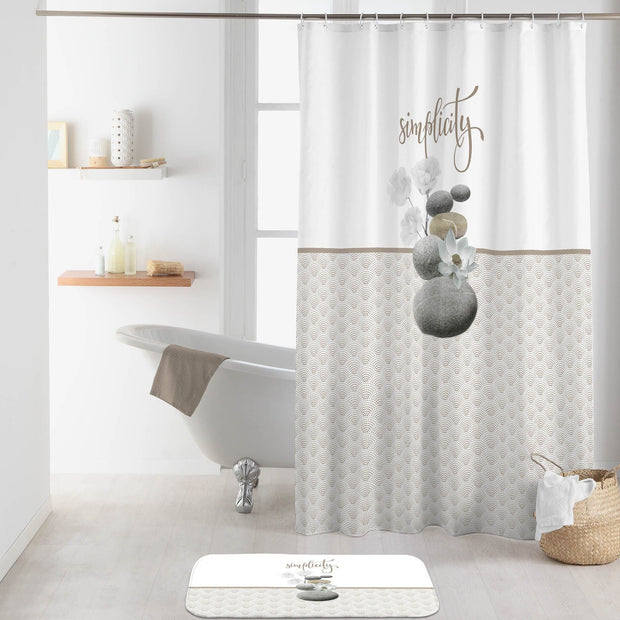 Perdea dus din poliester, Mineral Multicolor, 180 x 200 cm (2)