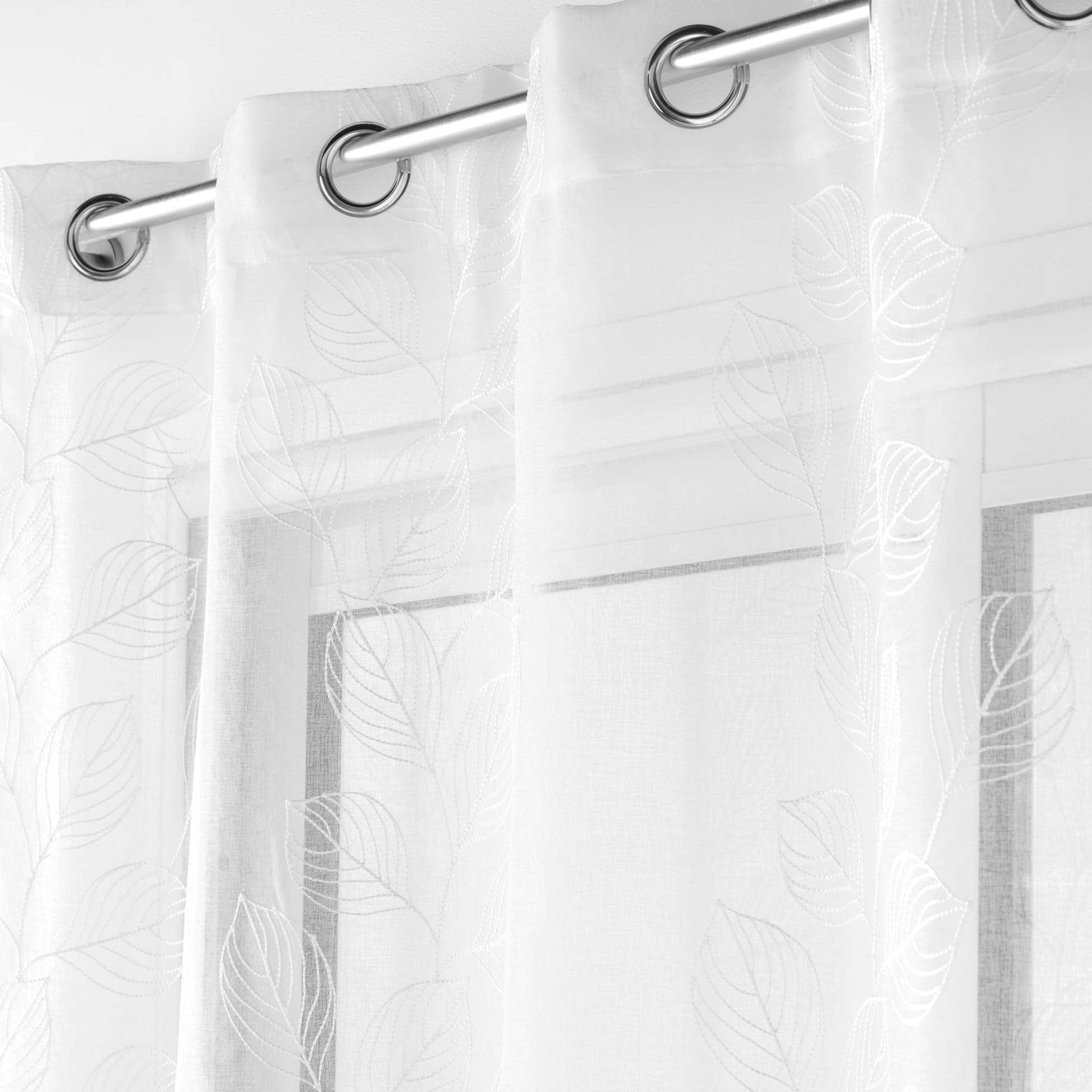 Perdea Edenia Alb, 140 x 240 cm (2)