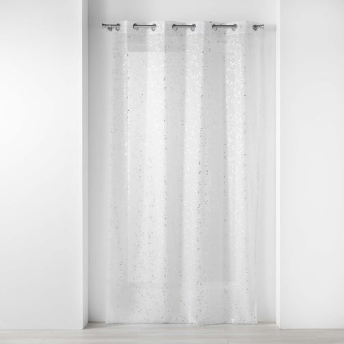 Perdea Floressia Argintiu, 140 x 240 cm