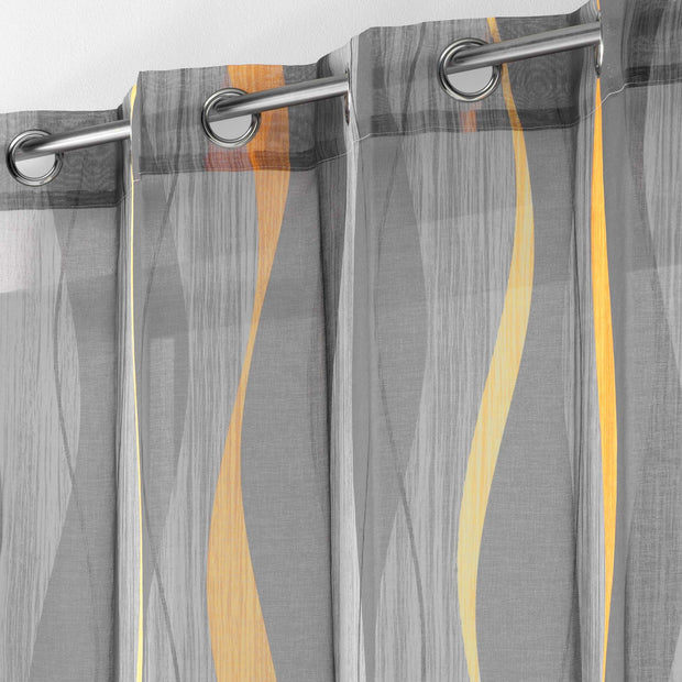 Perdea Ondulys Galben / Antracit, 140 x 240 cm (2)