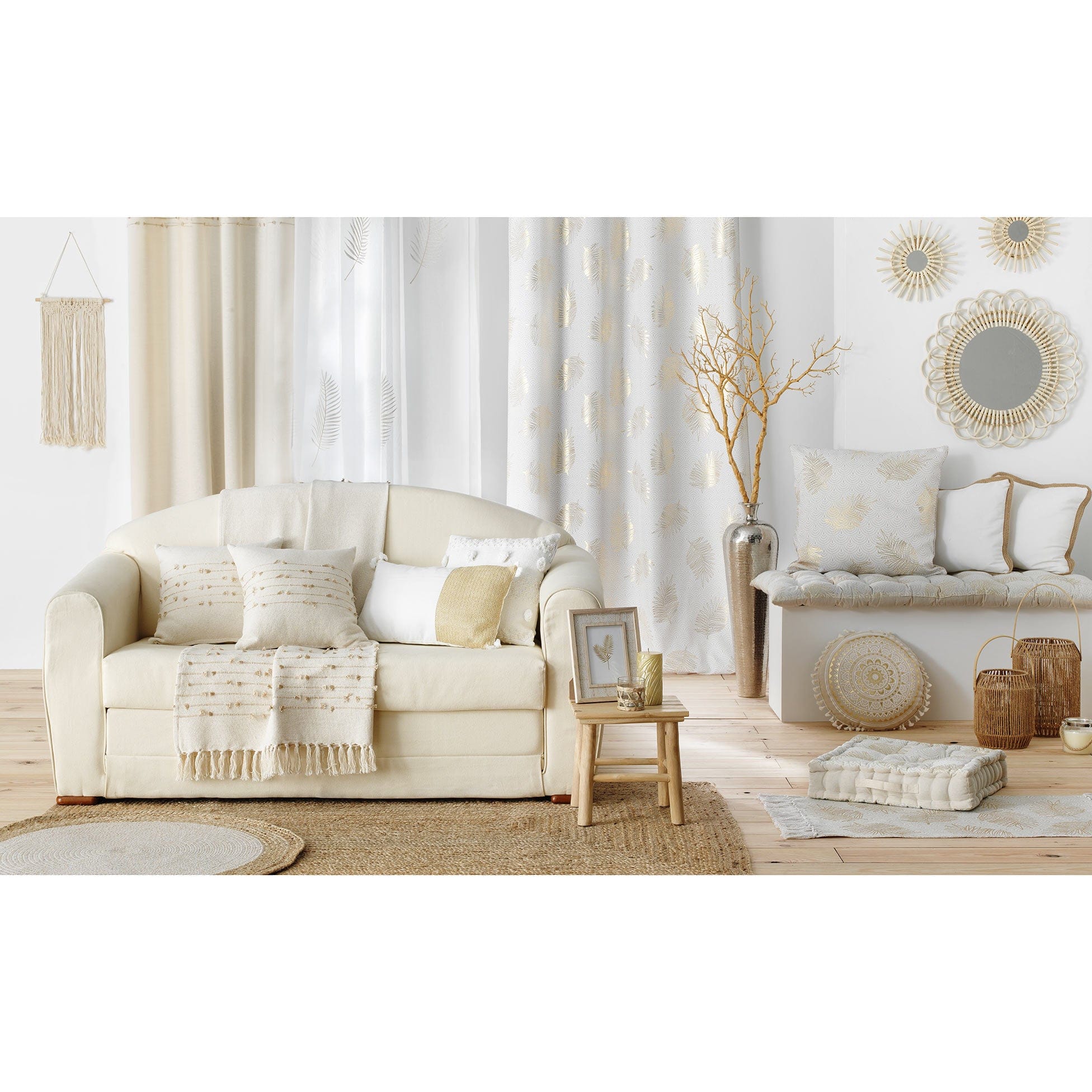 Perdea Palmeor Auriu, 140 x 240 cm (2)