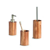 Perie de toaleta cu suport din lemn si plastic, Acacia Natural / Gri, Ø10xH36 cm (3)