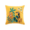 Perna decorativa cu husa detasabila, Jungle Story Galben, 40 x 40 cm