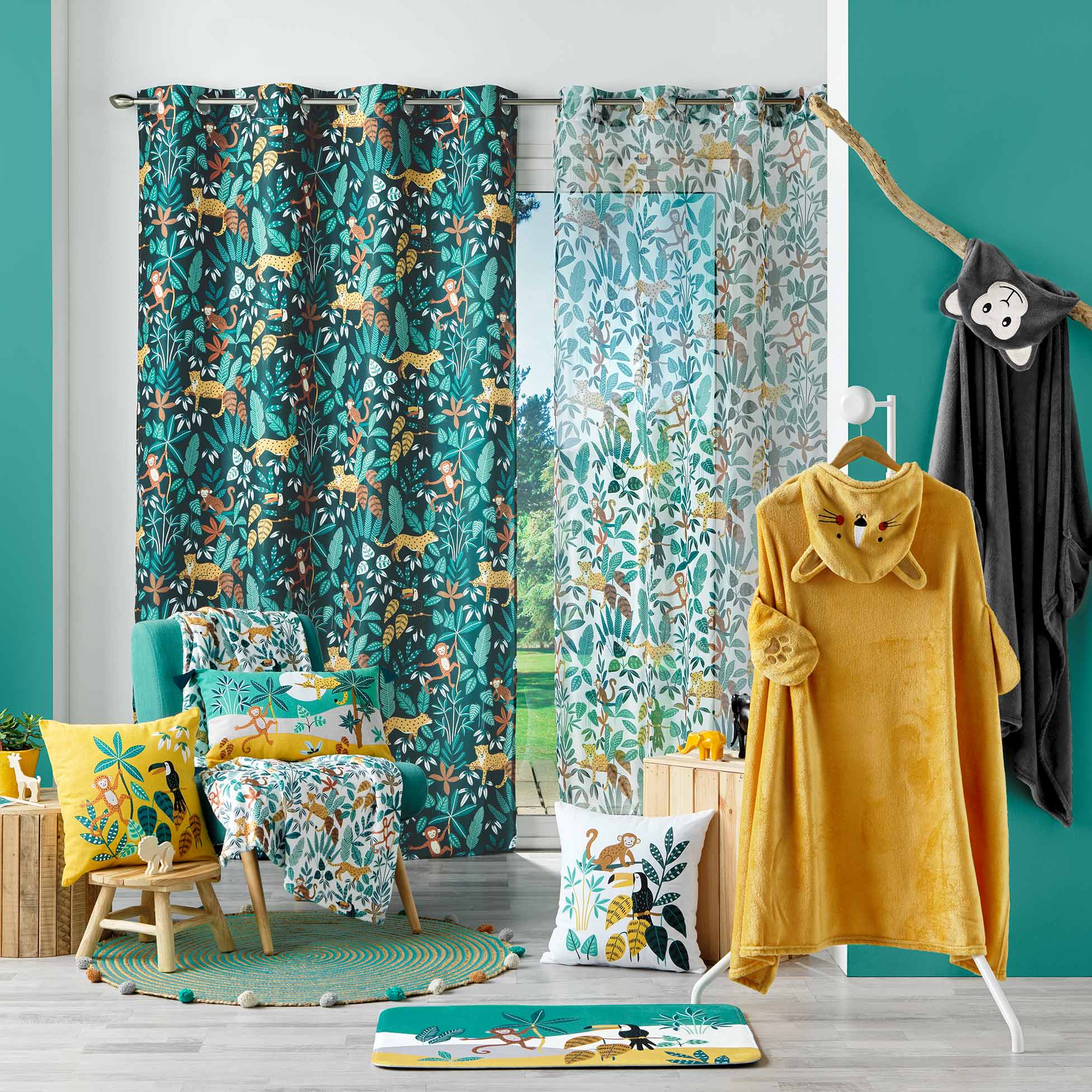 Perna decorativa cu husa detasabila, Jungle Story Verde, 30 x 50 cm (2)