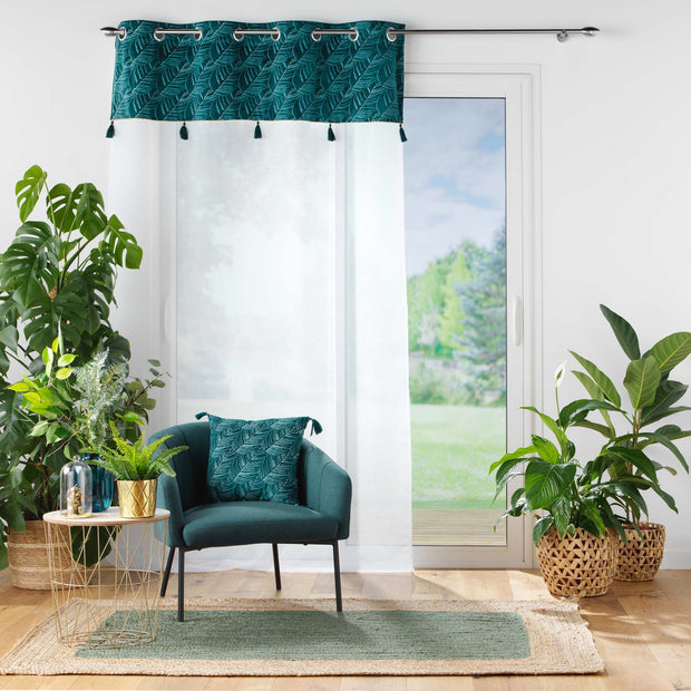 Perna decorativa cu husa detasabila, Palmina Albastru, 40 x 40 cm (1)