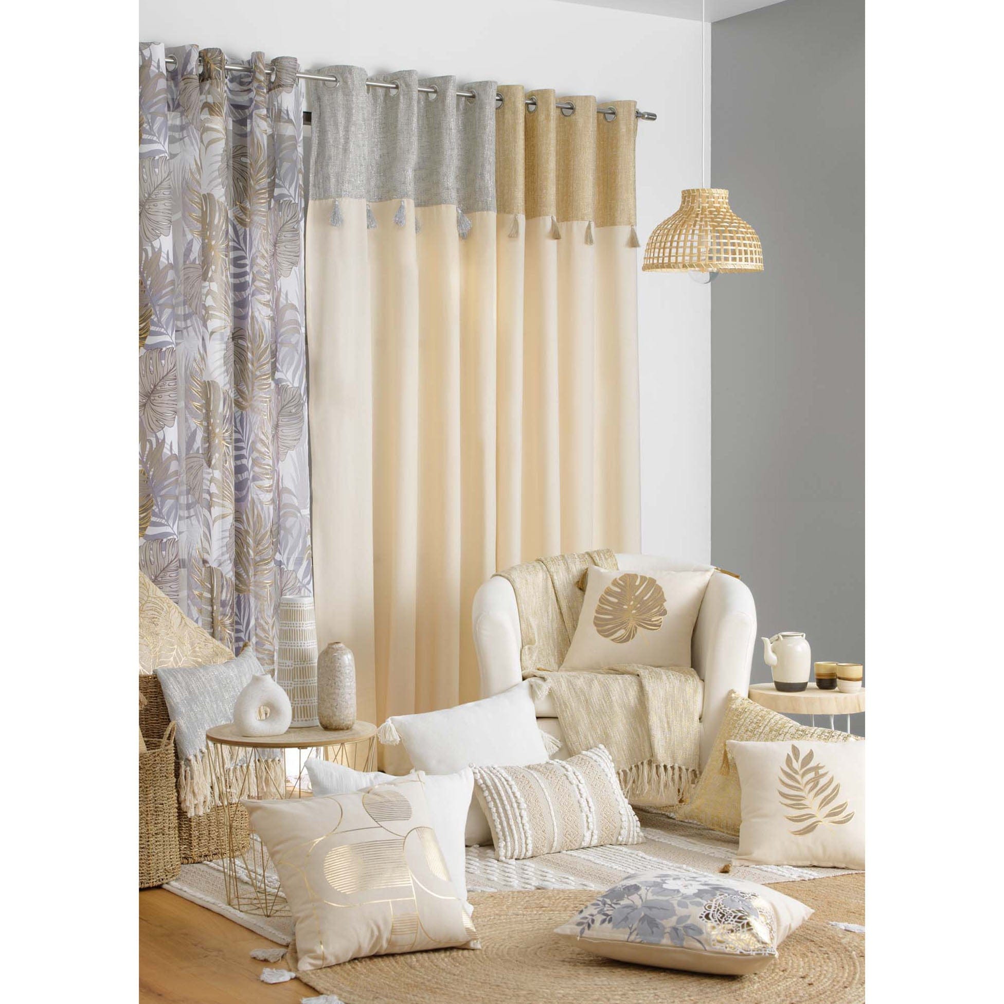 Perna decorativa cu husa detasabila, Solea Auriu, 40 x 40 cm (3)