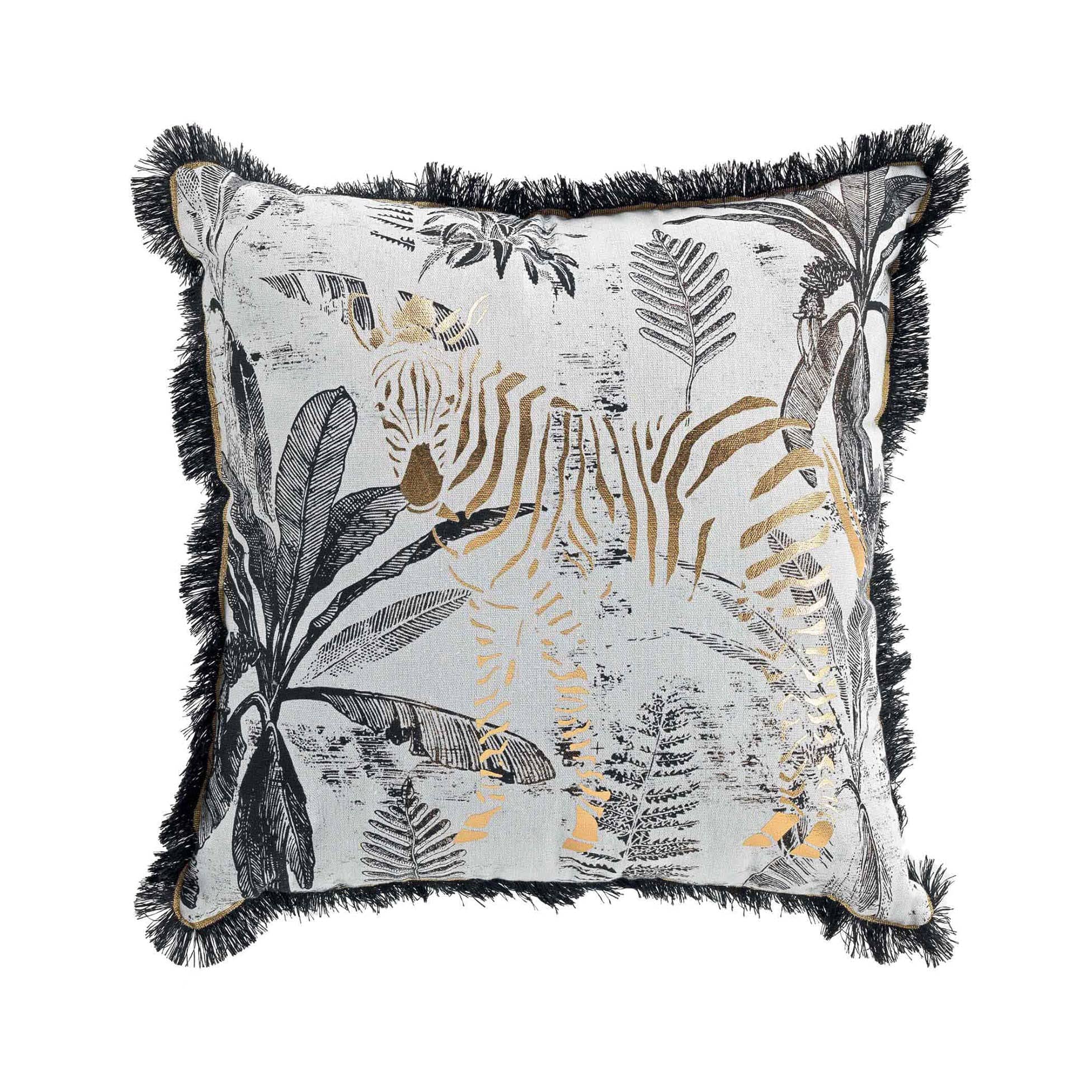 Perna decorativa cu husa detasabila, Zebrion Multicolor, 45 x 45 cm