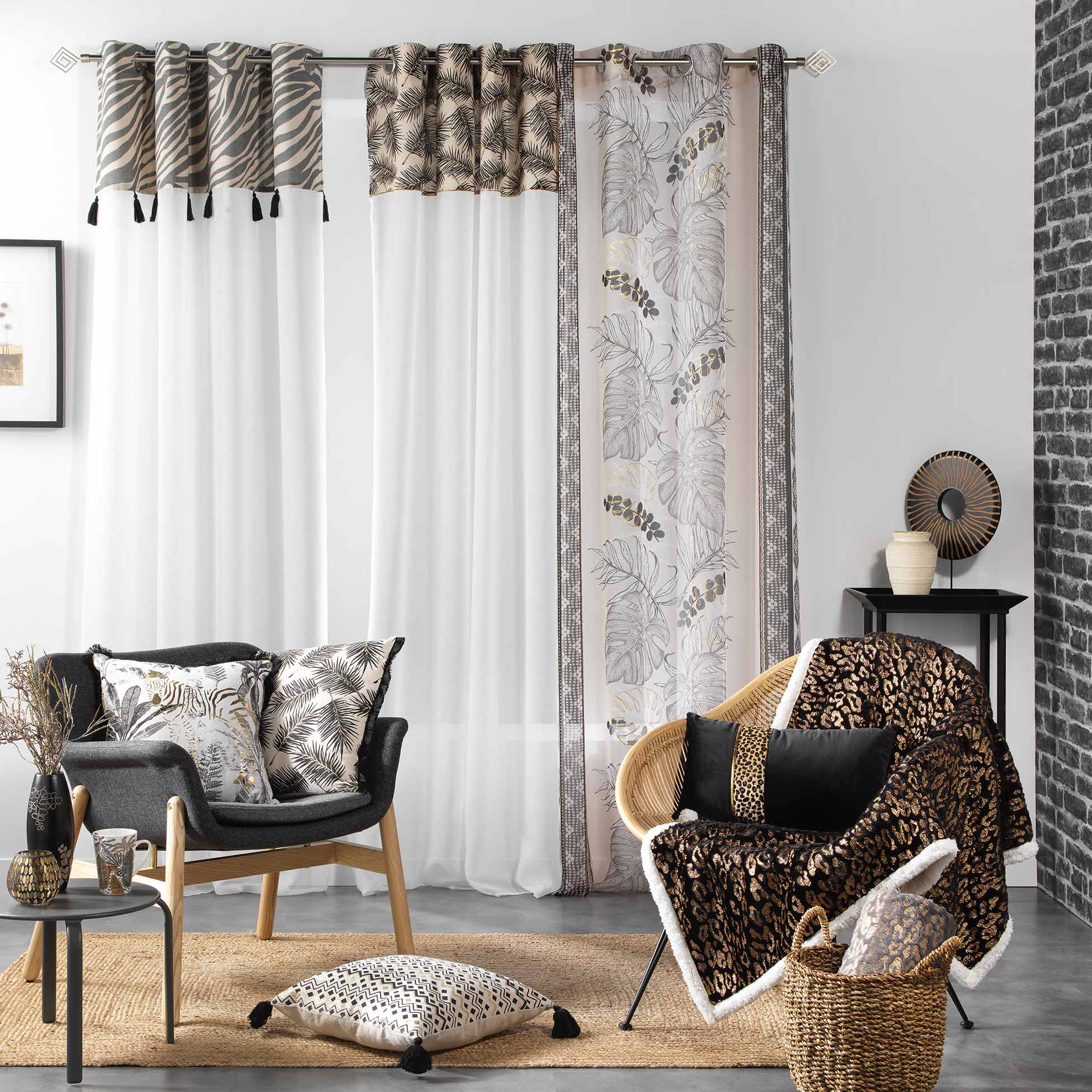 Perna decorativa cu husa detasabila, Zebrion Multicolor, 45 x 45 cm (3)