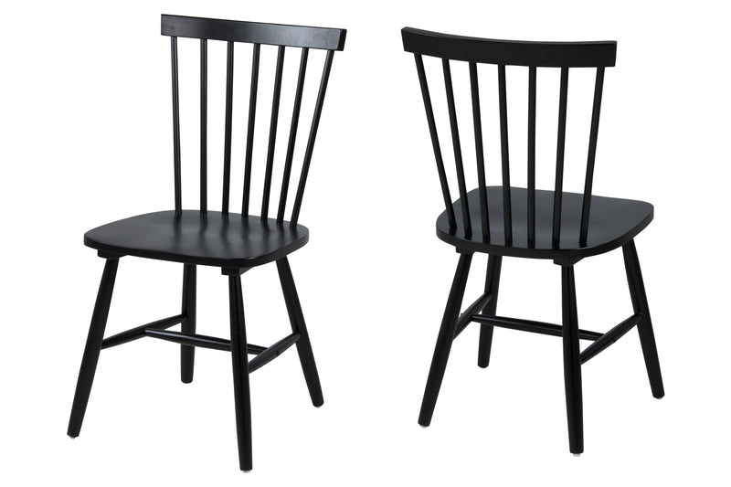 Set 2 scaune din lemn Riano Negru, l48,5xA48xH86 cm