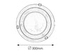 RabaLux Plafoniera Laretta Small 3713 Auriu / Alb