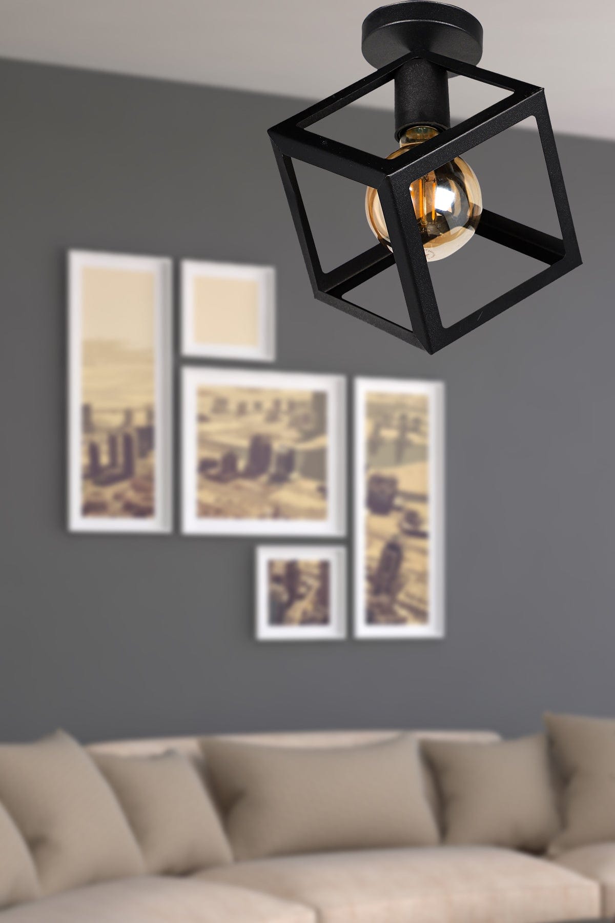 Plafoniera Magnezya Negru (1)