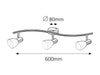Plafoniera Soma Medium 6303 Crom / Alb (2)