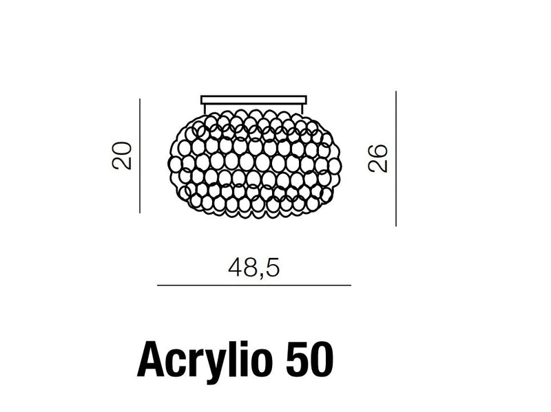Plafoniera Acrylio 50 Clear, AZ0053 (7)