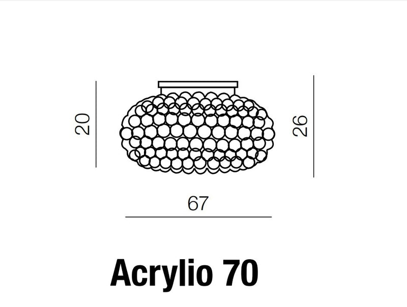 Plafoniera Acrylio 70 Clear, AZ0054 (6)