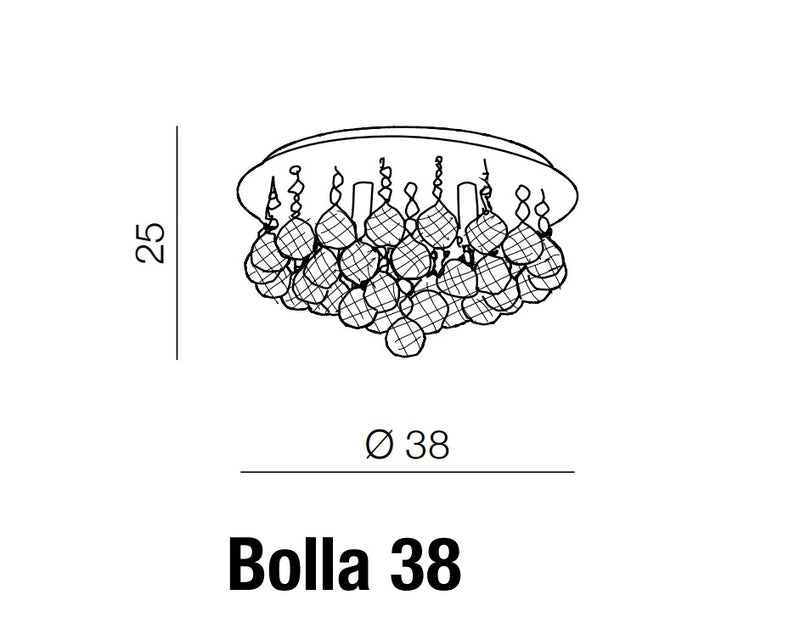 Plafoniera Bolla 38 Crom, AZ1286 (3)