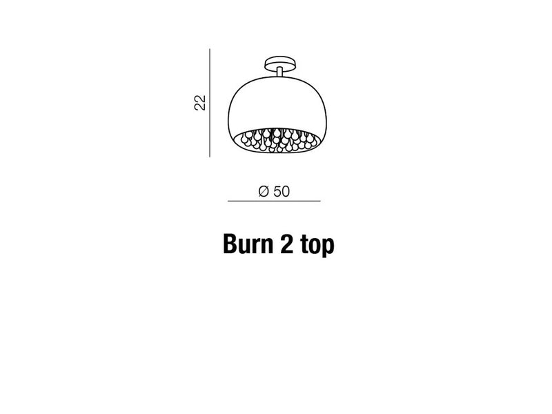 Plafoniera Burn 2 Crom, AZ0700 (7)