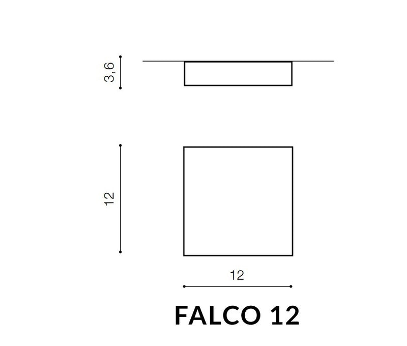 Plafoniera Falco 12 Alb, AZ2781 (1)