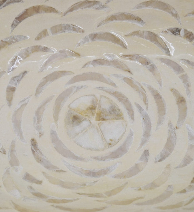 Platou decorativ din sidef Mosaic Tray Ivoir, L57xl25xH7 cm (2)