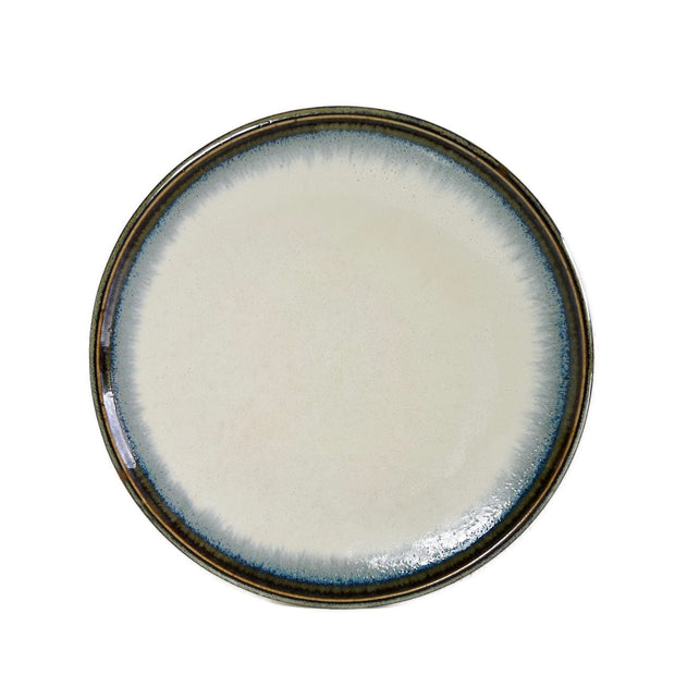 MIJ Europe Platou pentru servire, din ceramica, Aurora Alb, Ø17xH2,5 cm