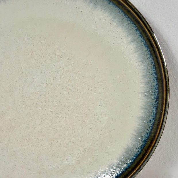 Platou pentru servire, din ceramica, Aurora Alb, Ø17xH2,5 cm (1)