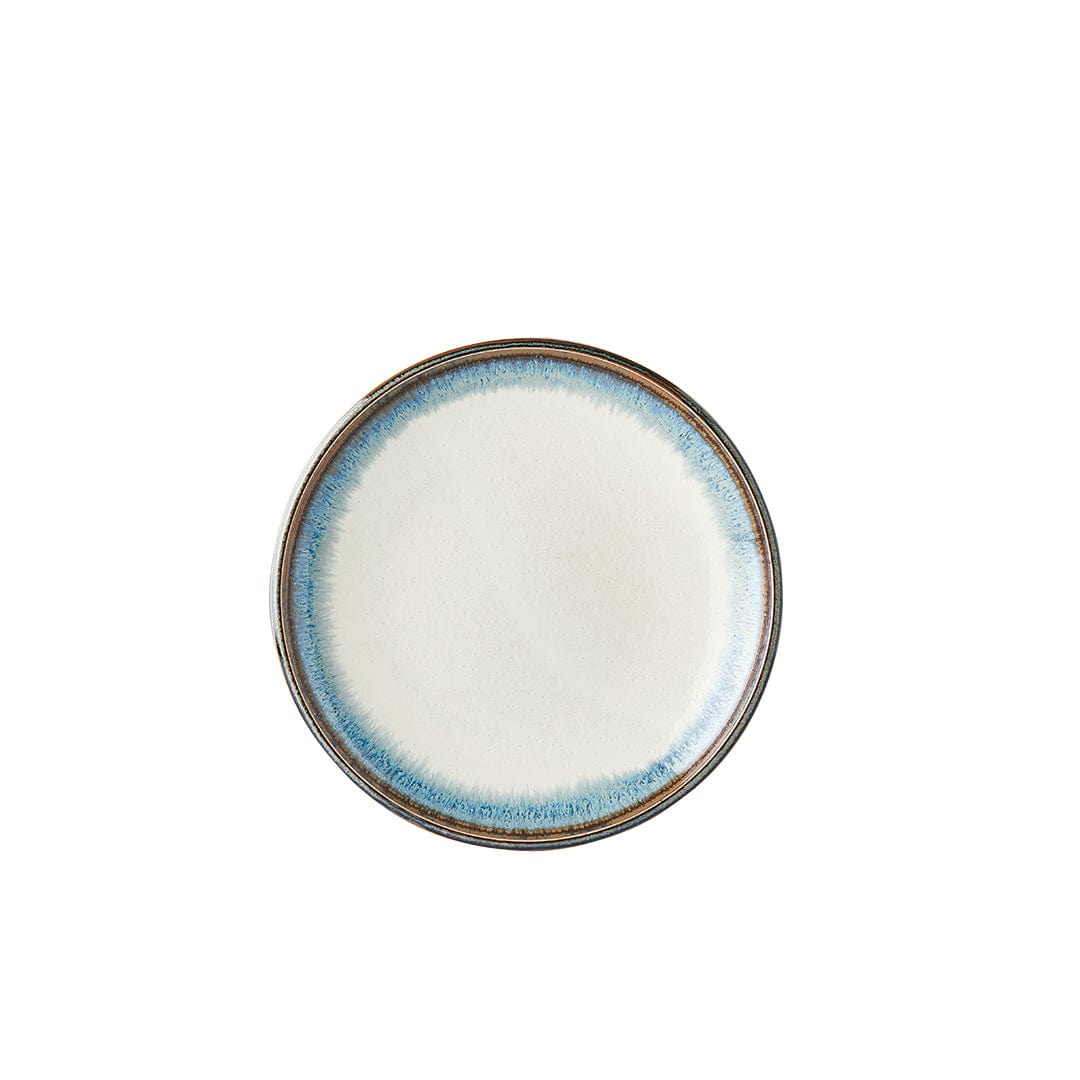 Platou pentru servire, din ceramica, Aurora Alb, Ø19,5xH3 cm