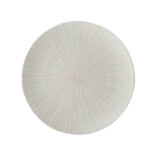 Platou pentru servire, din ceramica, Bisque Alb, Ø28,5xH3 cm