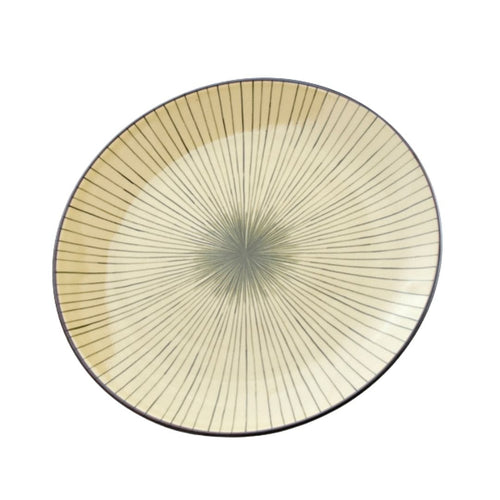 Platou pentru servire, din ceramica, DK Verde, Ø28,5xH3 cm