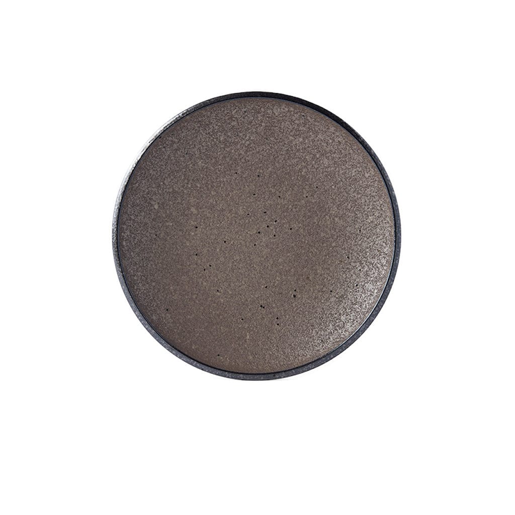 Platou pentru servire, din ceramica, Earth Side Maro, Ø19,5xH3 cm