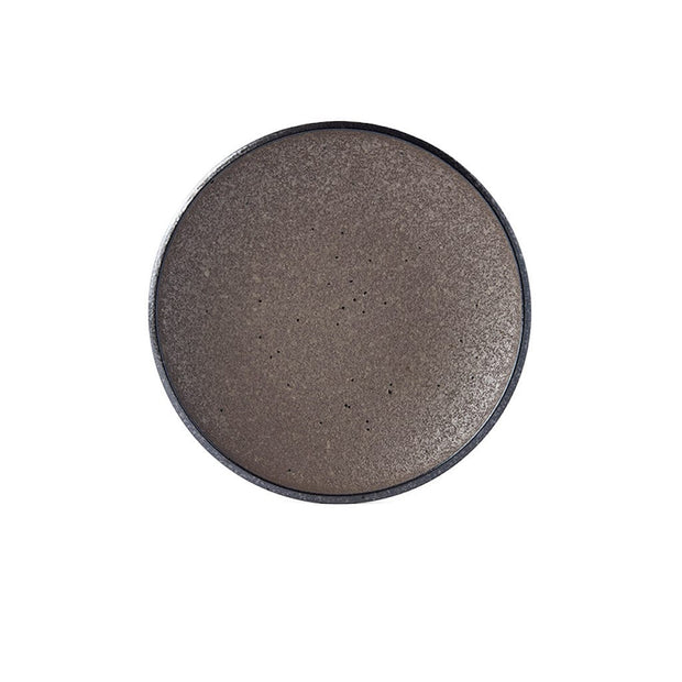 Platou pentru servire, din ceramica, Earth Side Maro, Ø19,5xH3 cm