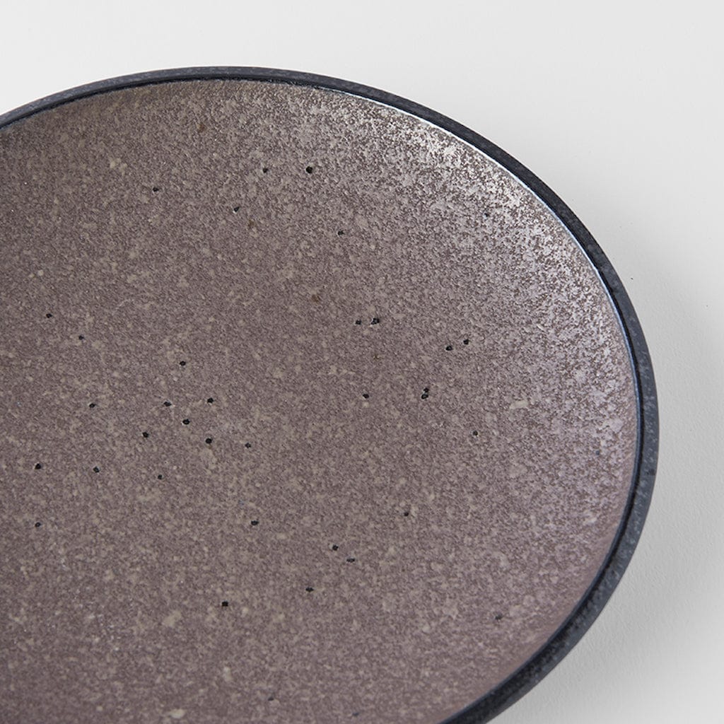 Platou pentru servire, din ceramica, Earth Side Maro, Ø19,5xH3 cm (1)