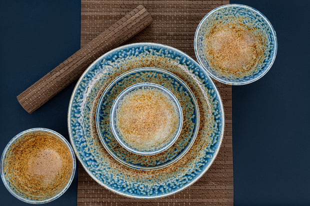 Platou pentru servire, din ceramica, Earth & Sky Maro, Ø25,5xH3,5 cm (3)