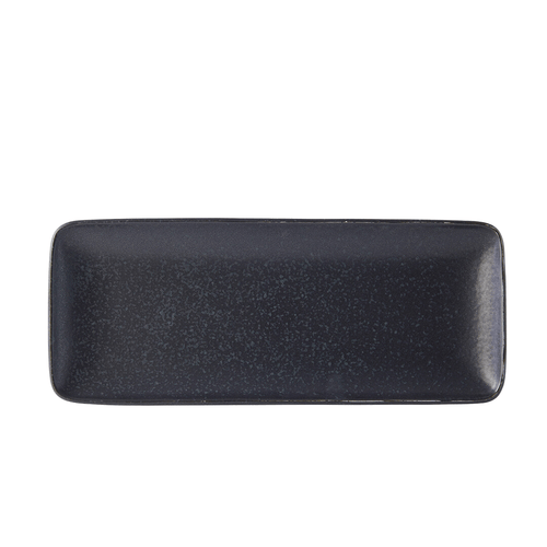 Platou pentru servire, din ceramica, Fade Negru, L29,5xl12xH2,5 cm
