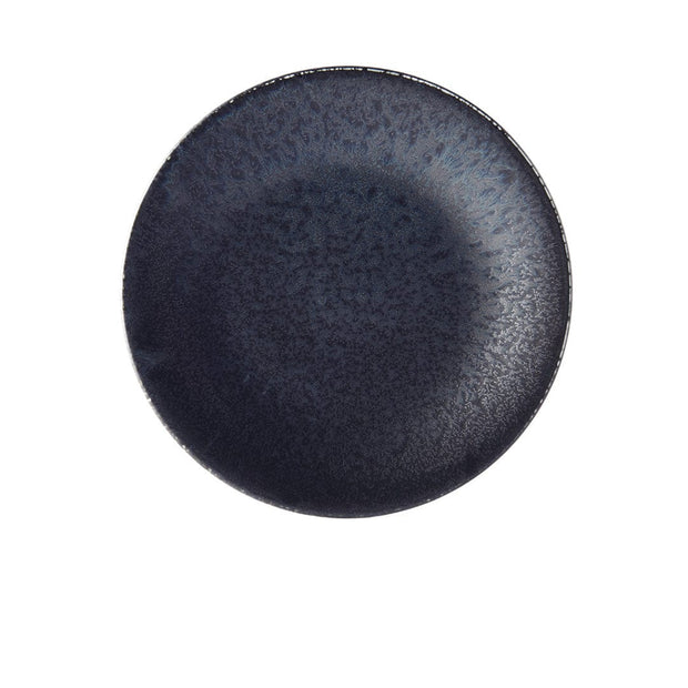 Platou pentru servire, din ceramica, Fade Negru, Ø21xH2,2 cm