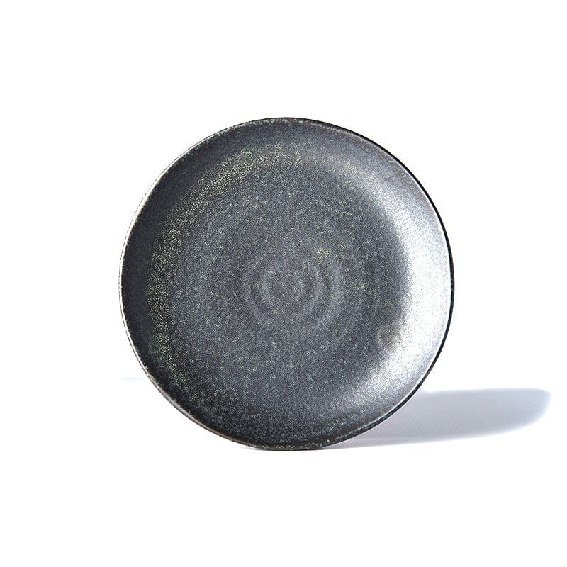 Platou pentru servire, din ceramica, Fade Negru, Ø24xH3,5 cm